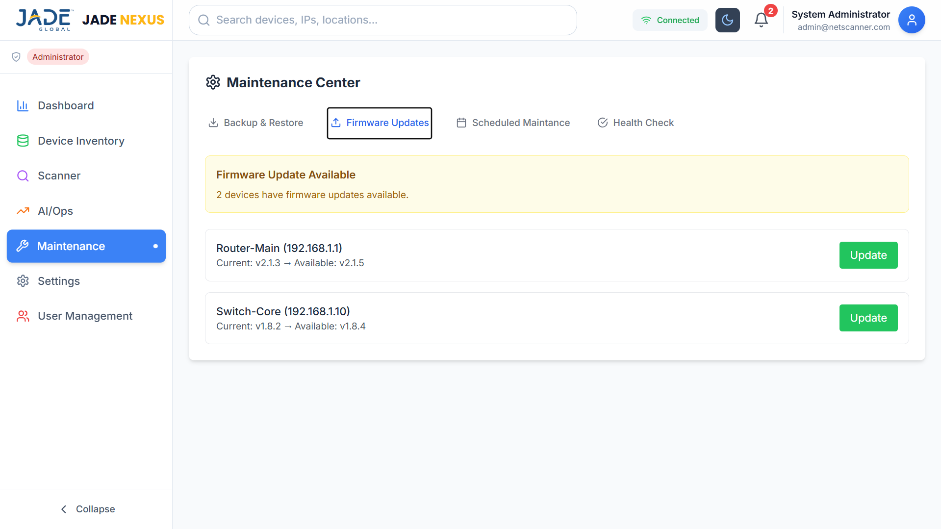 NEXUS Dashboard UI 9